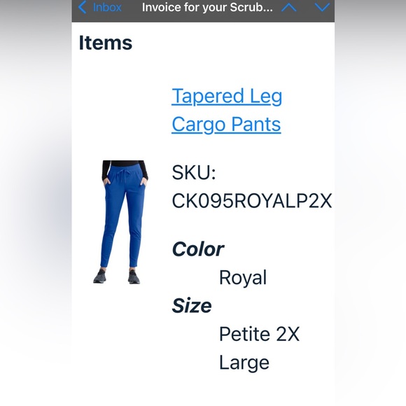 NWT Cherokee form scrub set - Picture 5 of 8